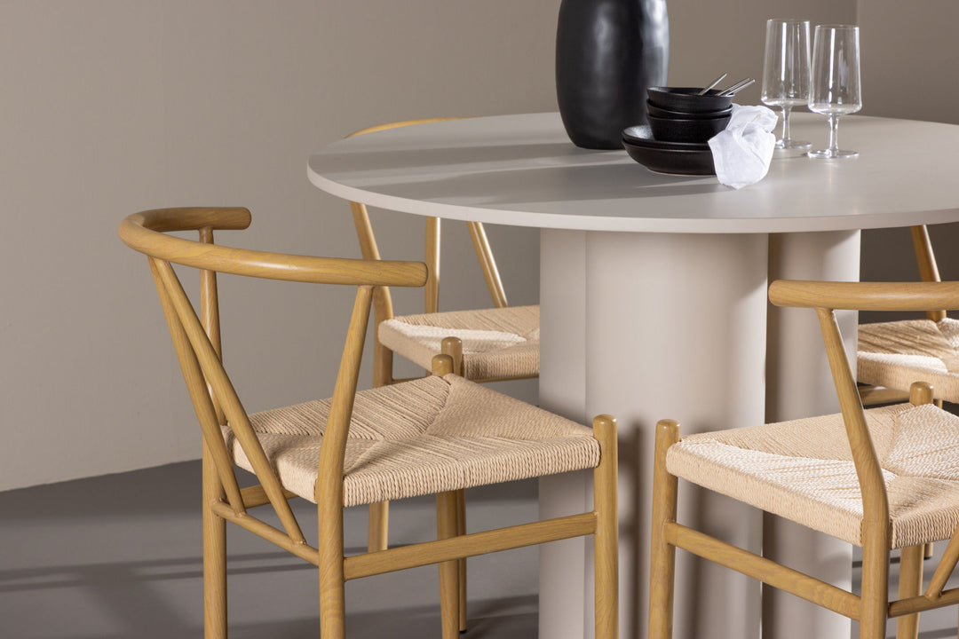 Venture Home Olivia Dining Table with Alfons Dining Chair