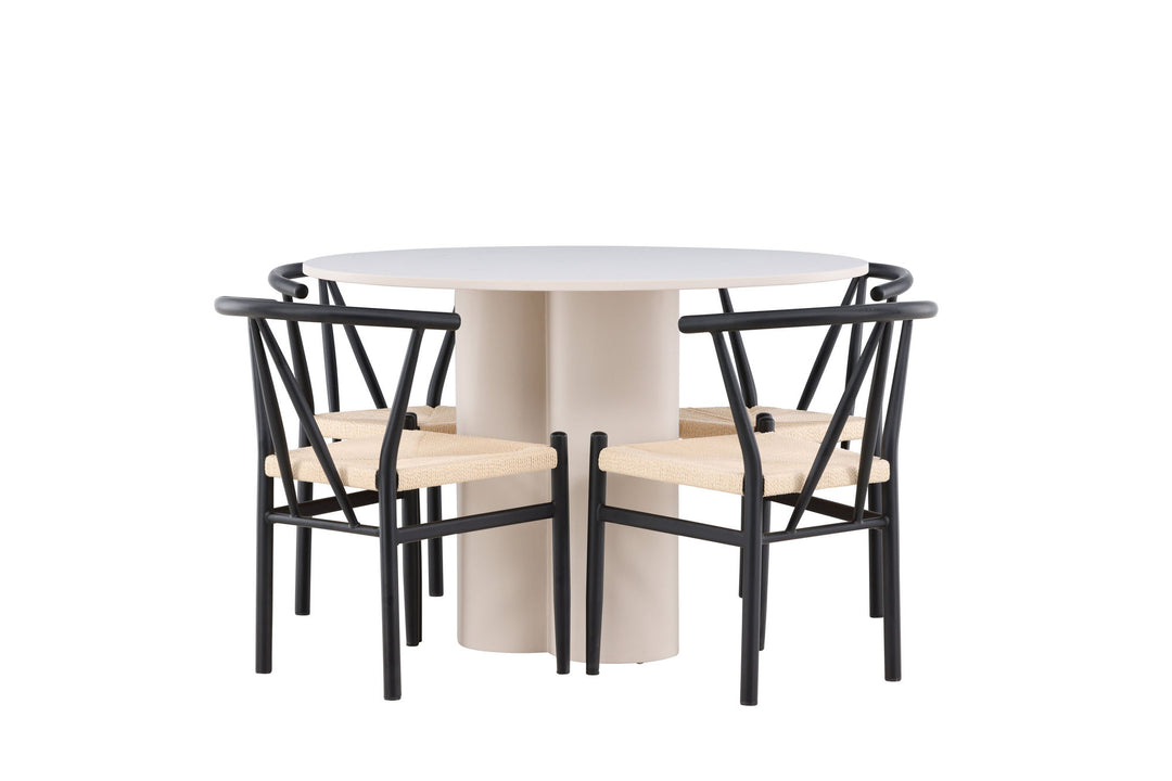 Venture Home Olivia Dining Table with Alfons Dining Chair