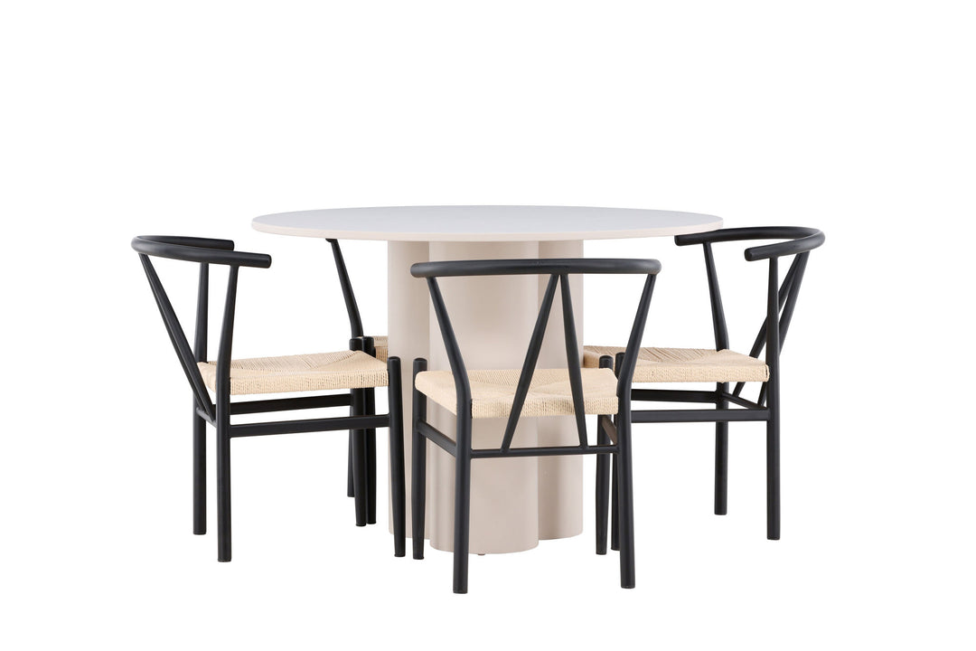 Venture Home Olivia Dining Table with Alfons Dining Chair