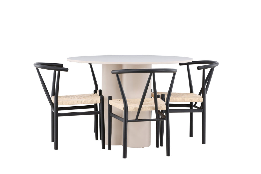 Venture Home Olivia Dining Table with Alfons Dining Chair