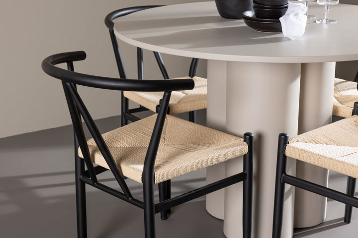 Venture Home Olivia Dining Table with Alfons Dining Chair