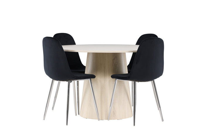 Venture Home Lanzo Dining Table with Polar Dining Chair