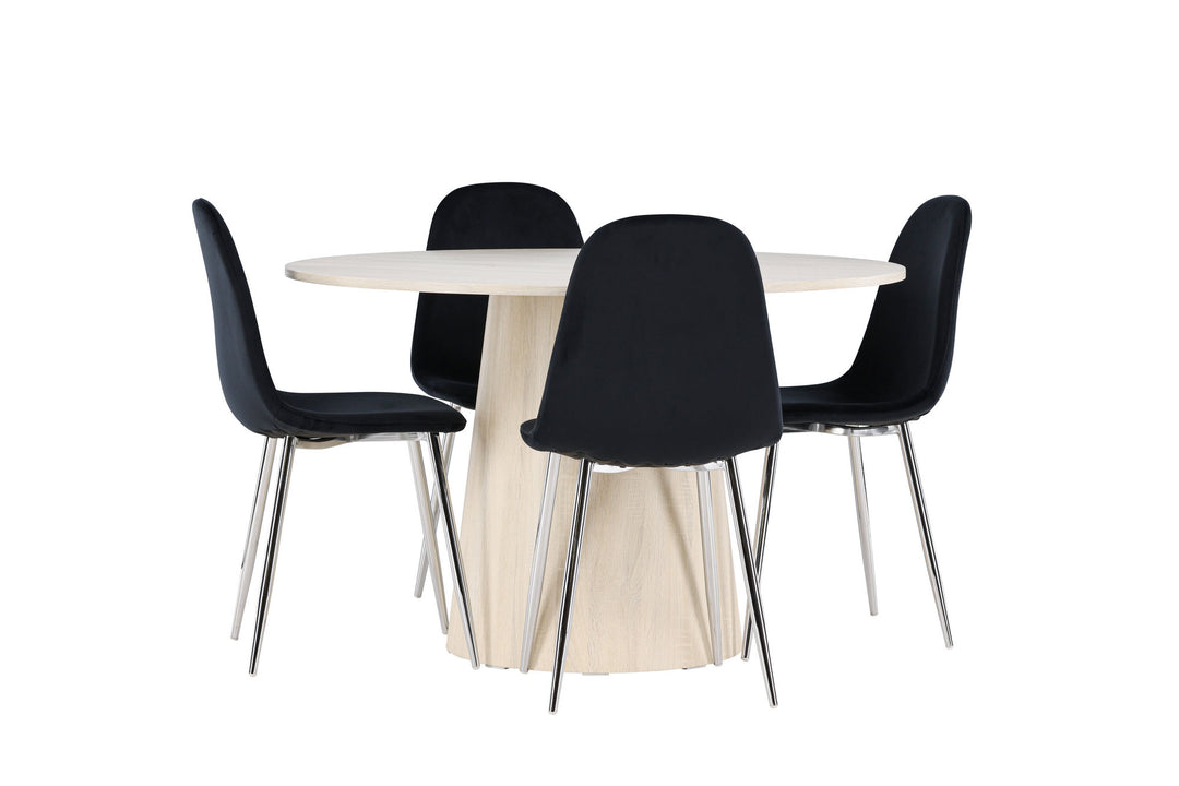 Venture Home Lanzo Dining Table with Polar Dining Chair