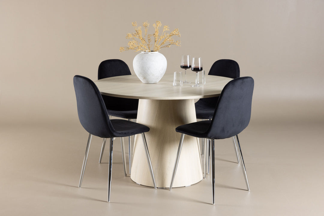 Venture Home Lanzo Dining Table with Polar Dining Chair