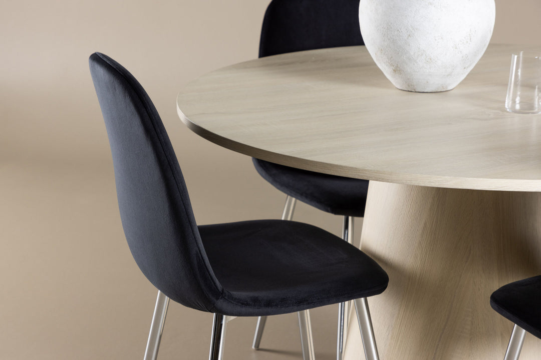 Venture Home Lanzo Dining Table with Polar Dining Chair
