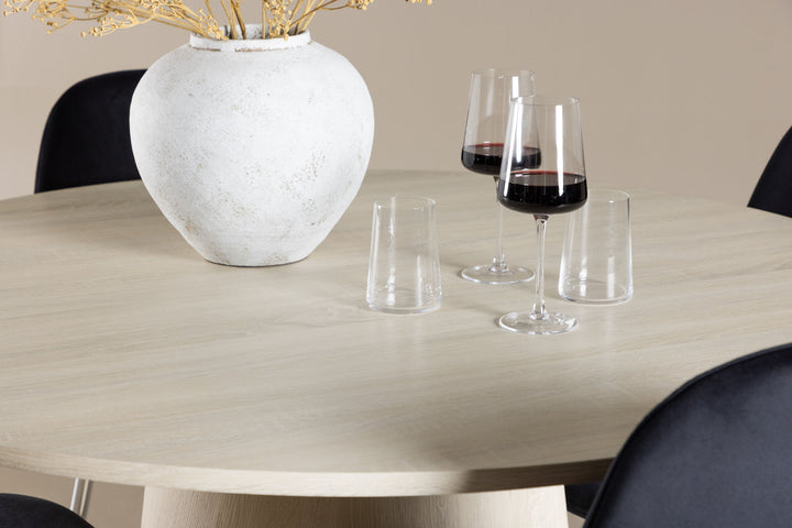 Venture Home Lanzo Dining Table with Polar Dining Chair