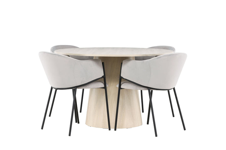 Venture Home Lanzo Dining Table with Evelina Dining Chair