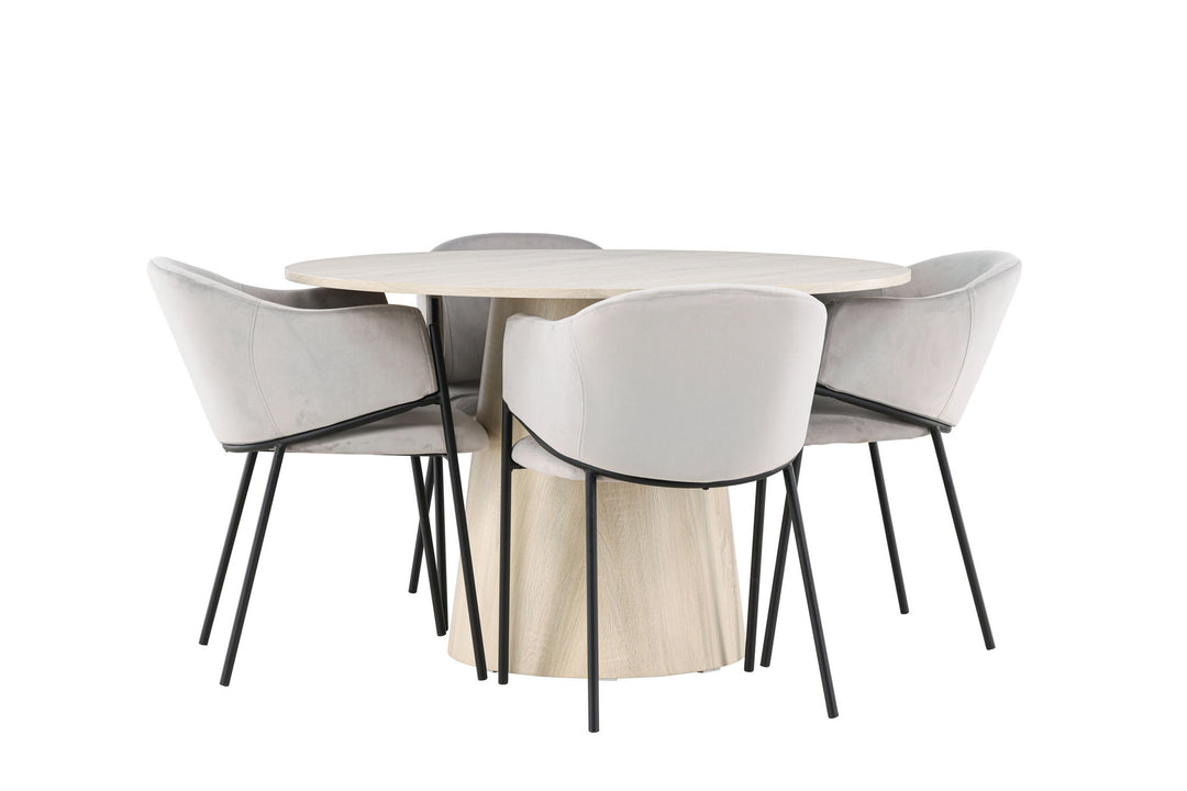Venture Home Lanzo Dining Table with Evelina Dining Chair