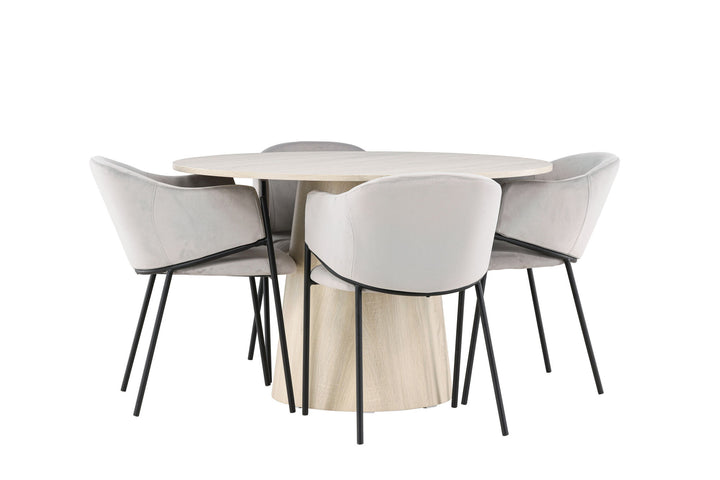 Venture Home Lanzo Dining Table with Evelina Dining Chair