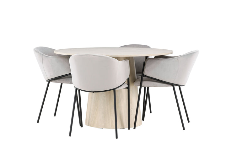 Venture Home Lanzo Dining Table with Evelina Dining Chair