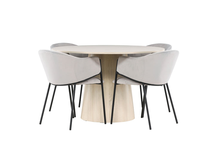 Venture Home Lanzo Dining Table with Evelina Dining Chair