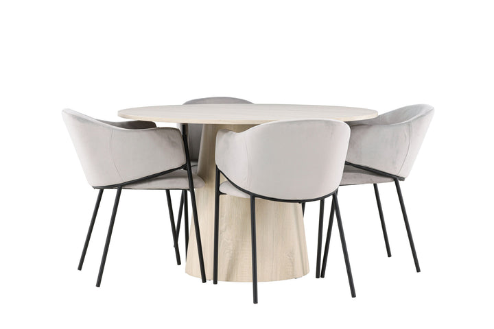 Venture Home Lanzo Dining Table with Evelina Dining Chair