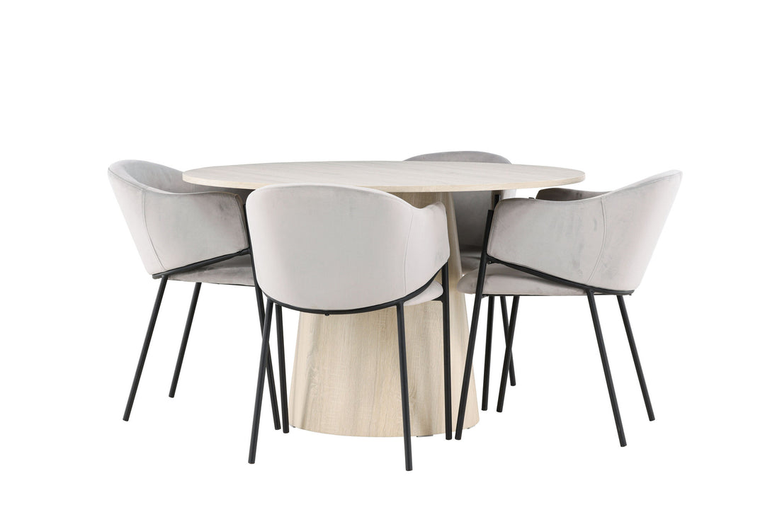 Venture Home Lanzo Dining Table with Evelina Dining Chair