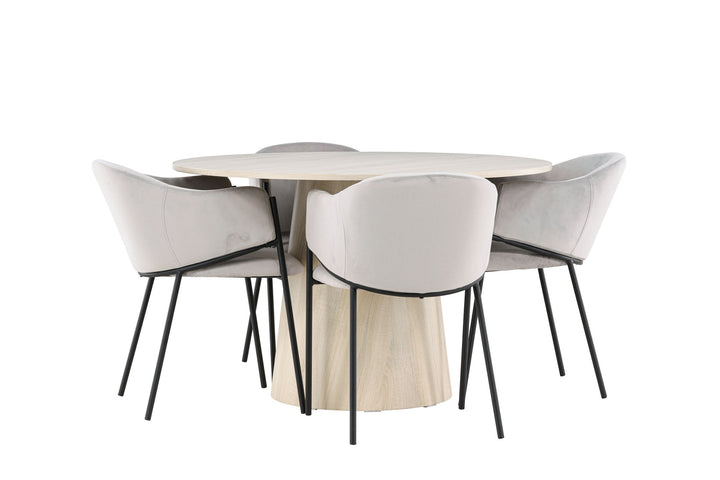 Venture Home Lanzo Dining Table with Evelina Dining Chair