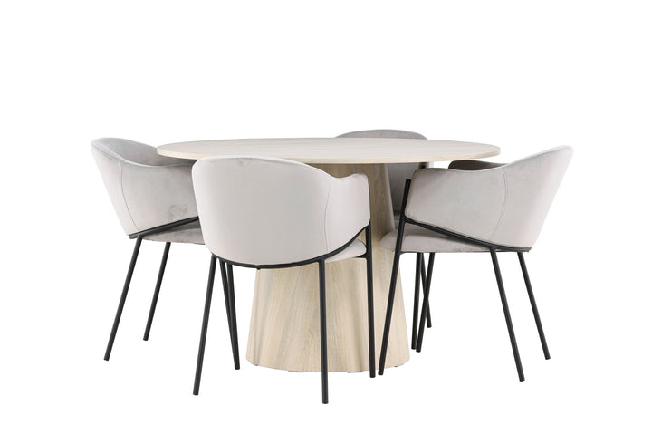 Venture Home Lanzo Dining Table with Evelina Dining Chair