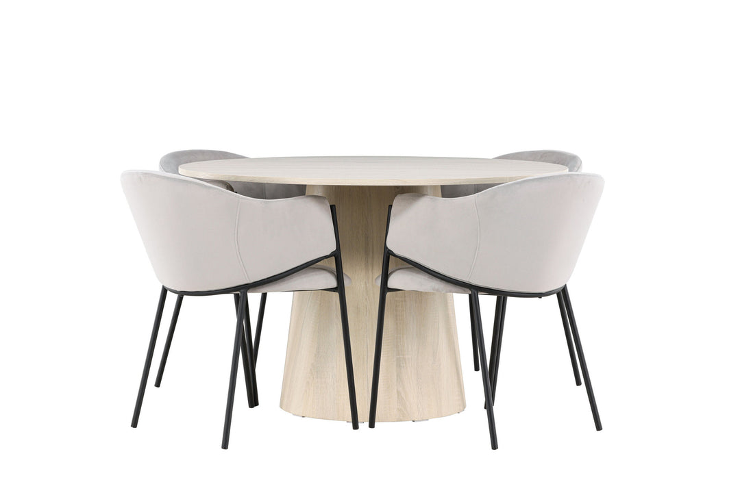 Venture Home Lanzo Dining Table with Evelina Dining Chair