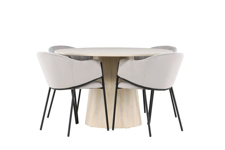 Venture Home Lanzo Dining Table with Evelina Dining Chair