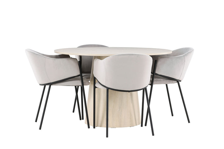 Venture Home Lanzo Dining Table with Evelina Dining Chair