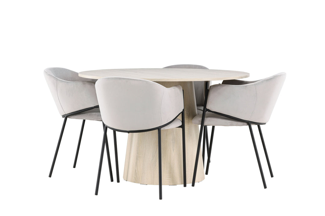 Venture Home Lanzo Dining Table with Evelina Dining Chair