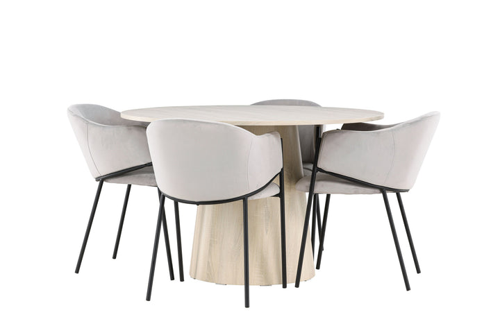 Venture Home Lanzo Dining Table with Evelina Dining Chair