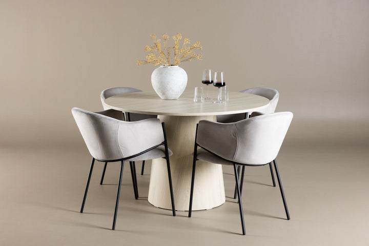 Venture Home Lanzo Dining Table with Evelina Dining Chair