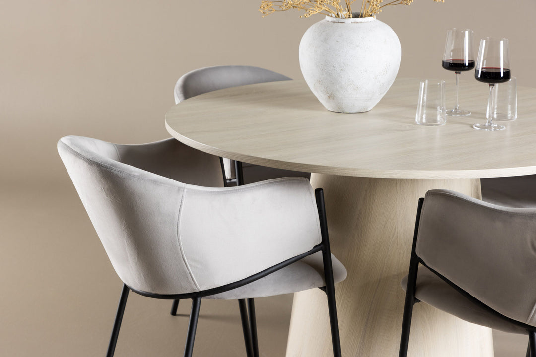 Venture Home Lanzo Dining Table with Evelina Dining Chair