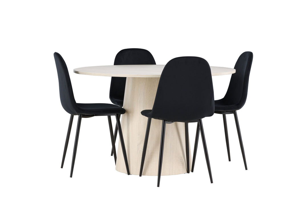 Venture Home Lanzo Dining Table with Polar Dining Chair
