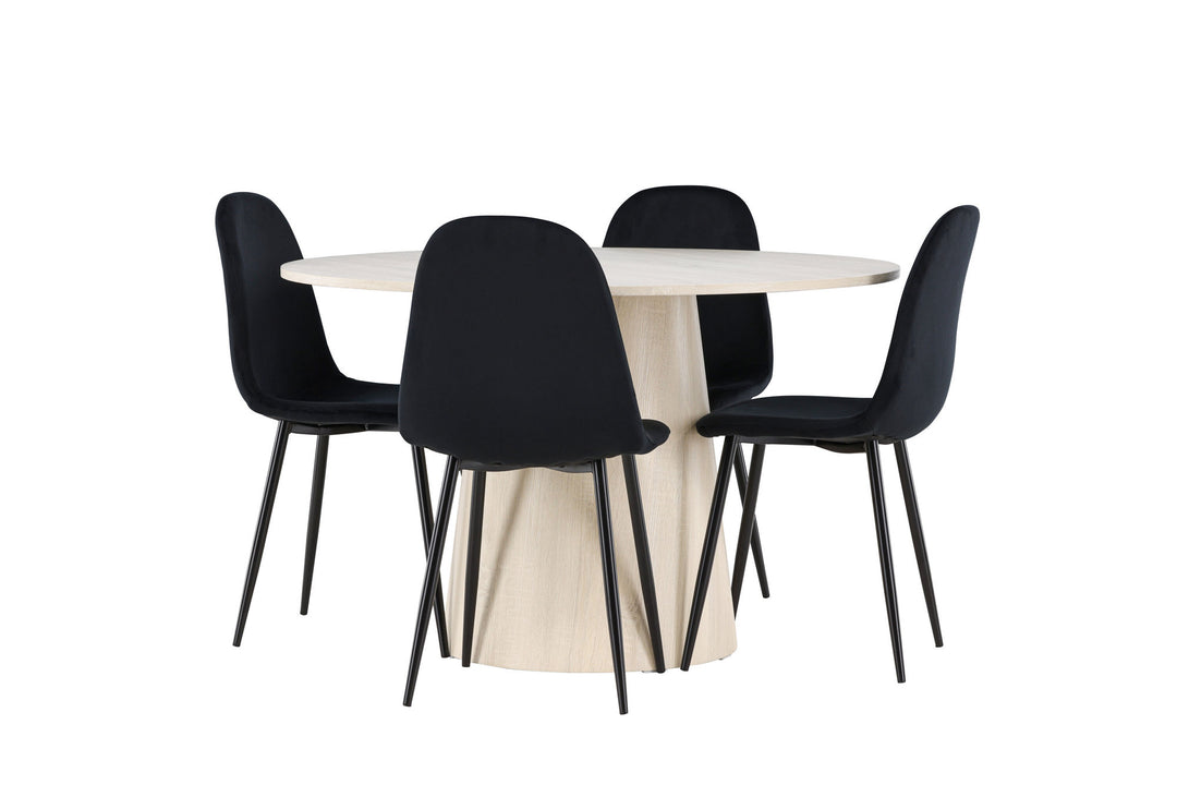 Venture Home Lanzo Dining Table with Polar Dining Chair