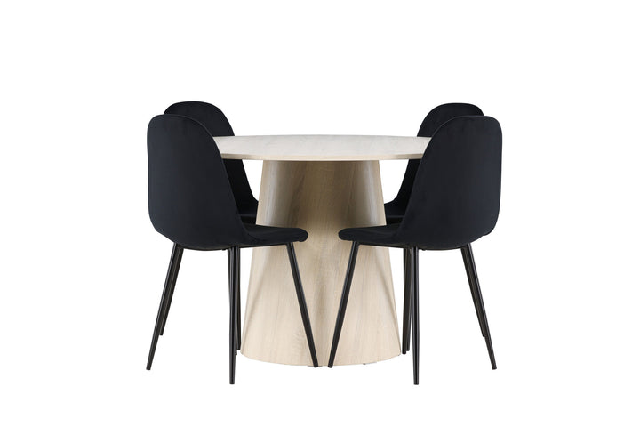 Venture Home Lanzo Dining Table with Polar Dining Chair