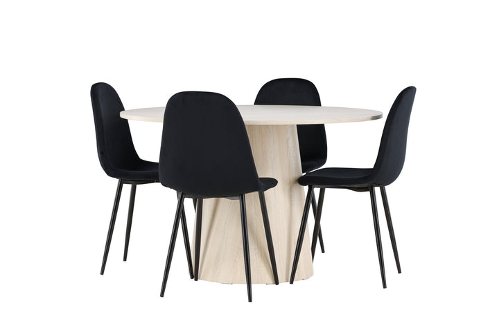 Venture Home Lanzo Dining Table with Polar Dining Chair