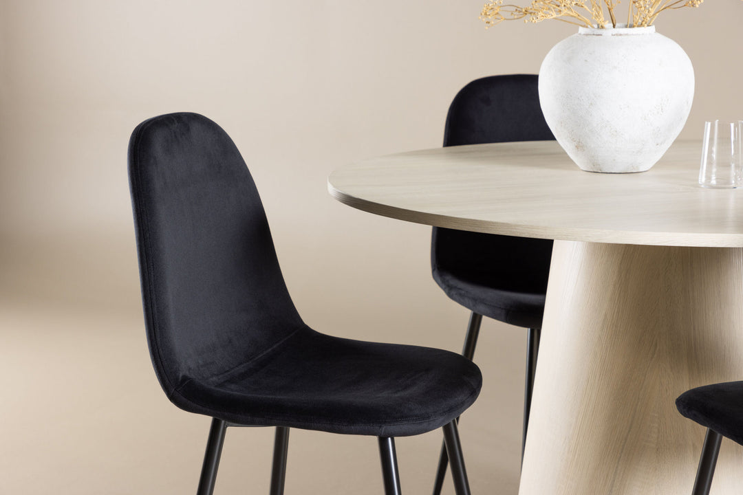 Venture Home Lanzo Dining Table with Polar Dining Chair