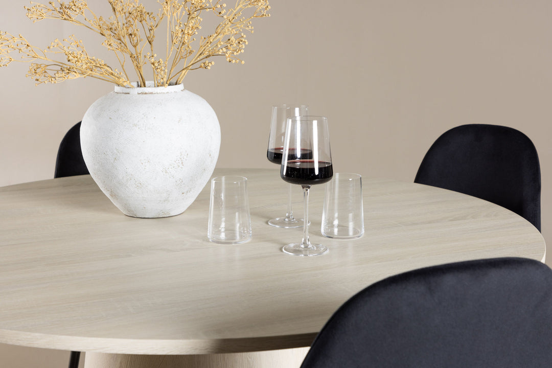 Venture Home Lanzo Dining Table with Polar Dining Chair