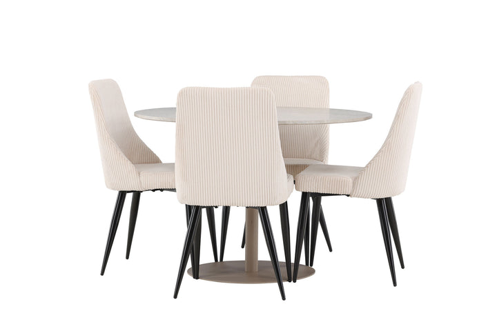 Venture Home Lycke Dining Table with Leone Dining Chair