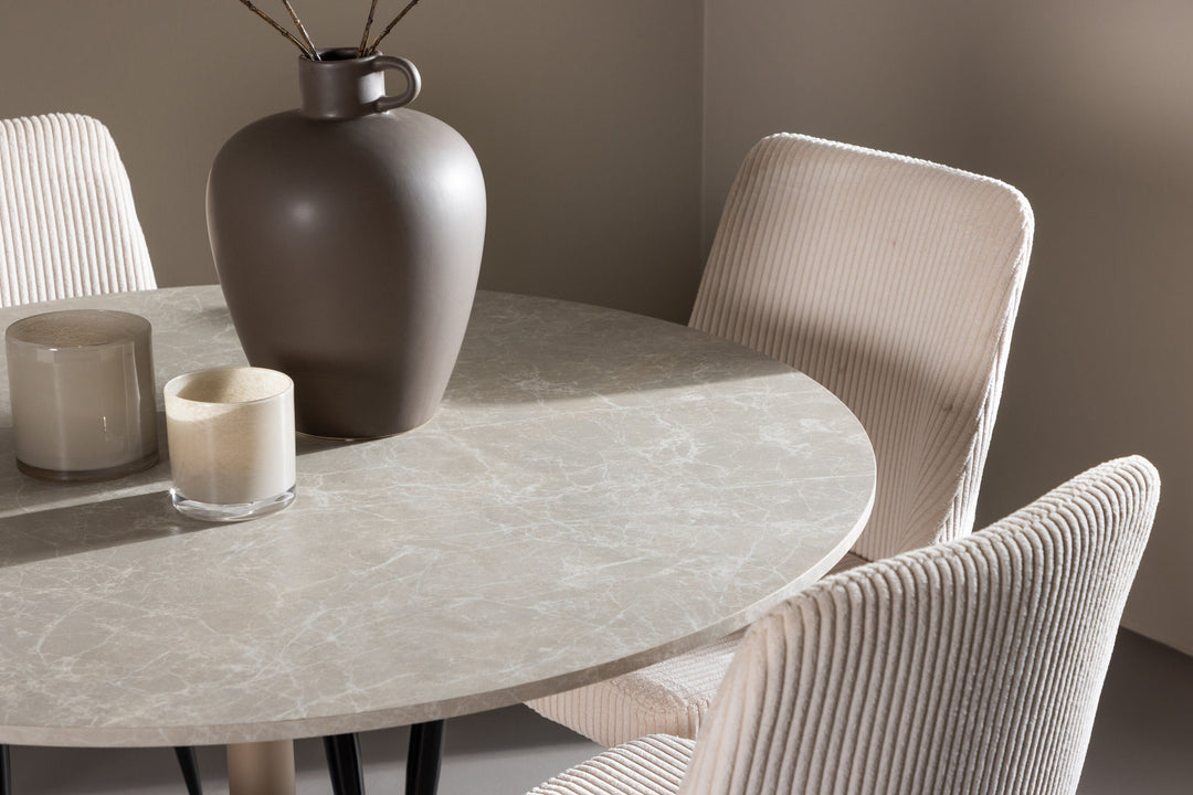 Venture Home Lycke Dining Table with Leone Dining Chair