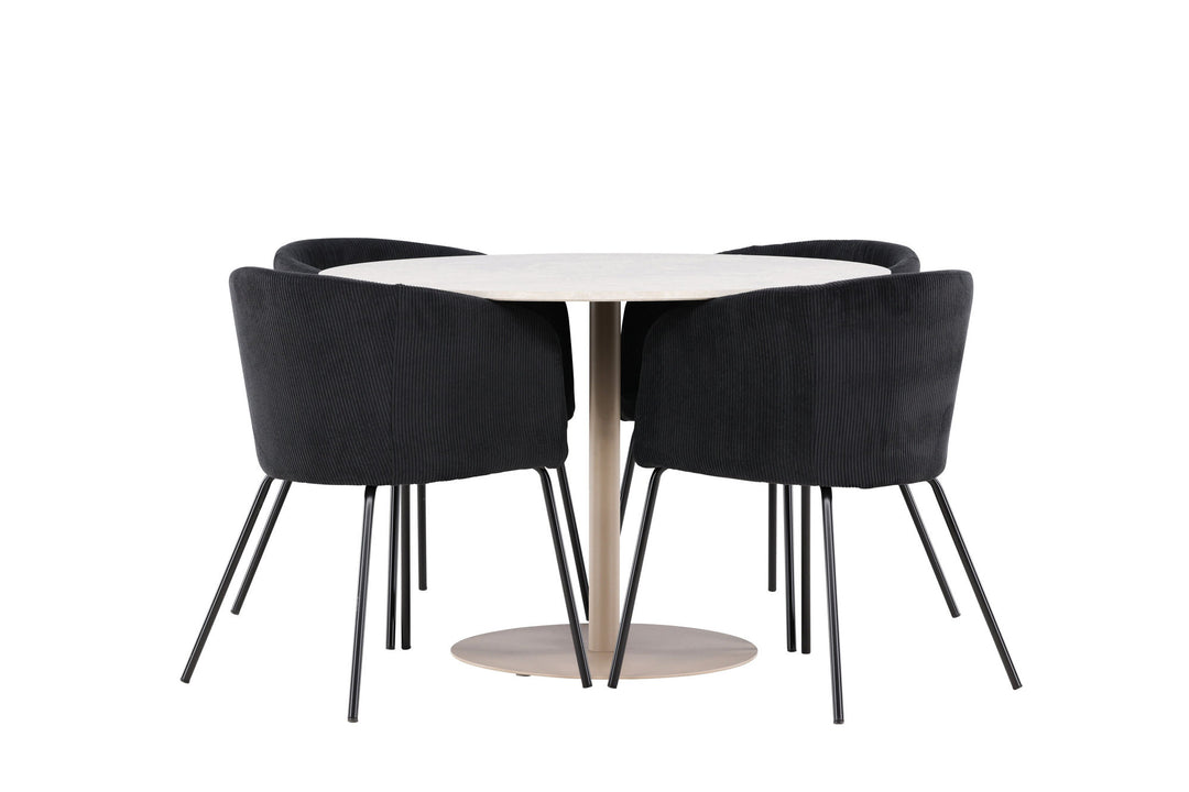 Venture Home Lycke Dining Table with Berit Dining Chair