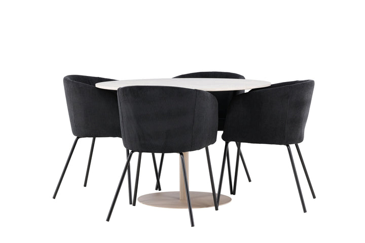 Venture Home Lycke Dining Table with Berit Dining Chair