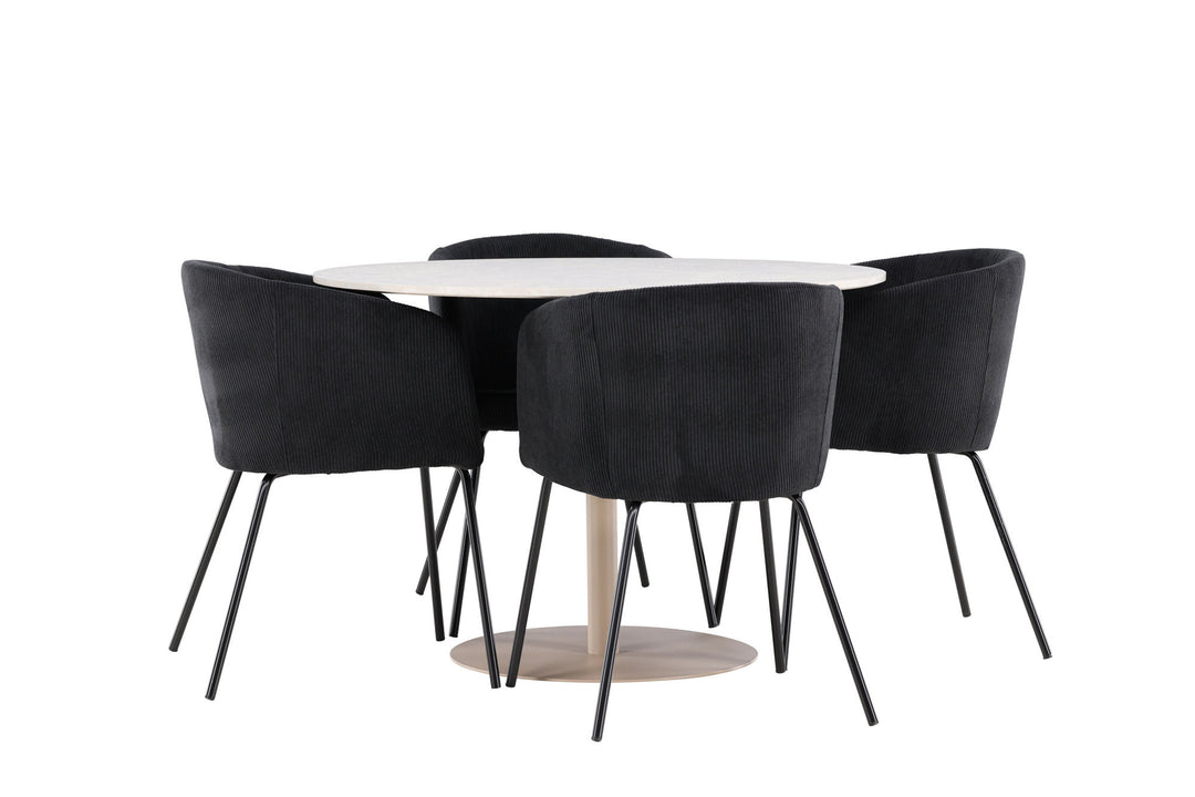 Venture Home Lycke Dining Table with Berit Dining Chair