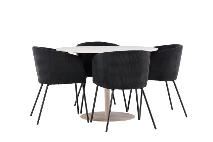 Venture Home Lycke Dining Table with Berit Dining Chair