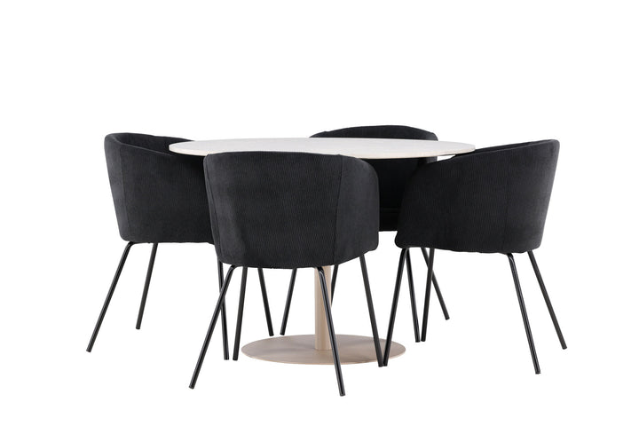 Venture Home Lycke Dining Table with Berit Dining Chair