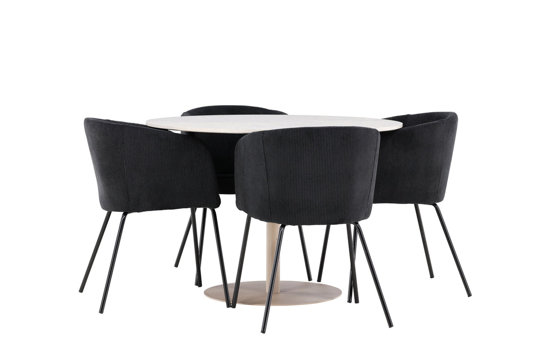 Venture Home Lycke Dining Table with Berit Dining Chair