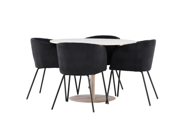 Venture Home Lycke Dining Table with Berit Dining Chair