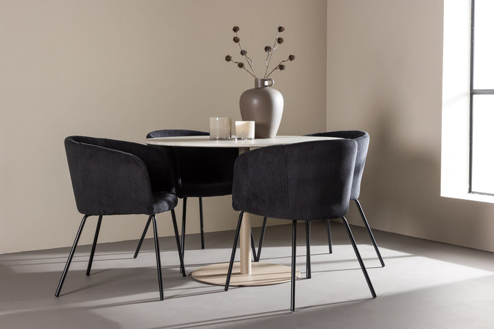 Venture Home Lycke Dining Table with Berit Dining Chair