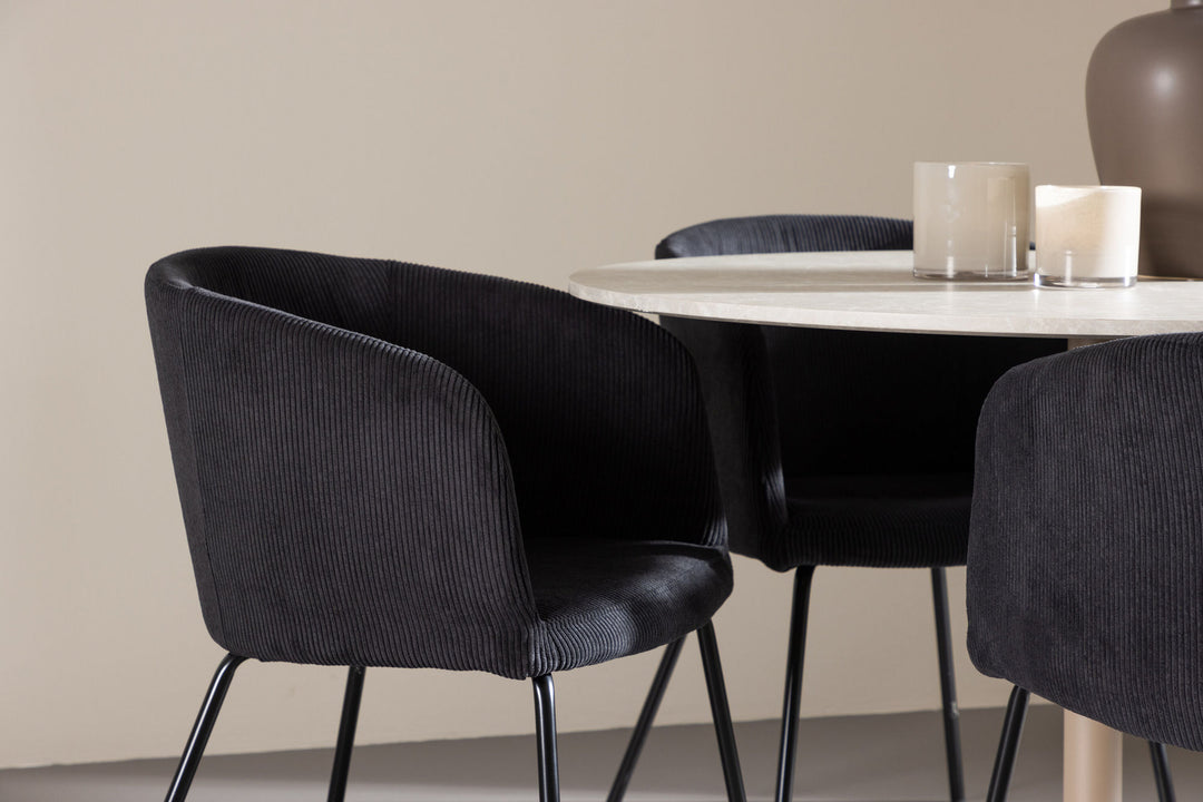 Venture Home Lycke Dining Table with Berit Dining Chair