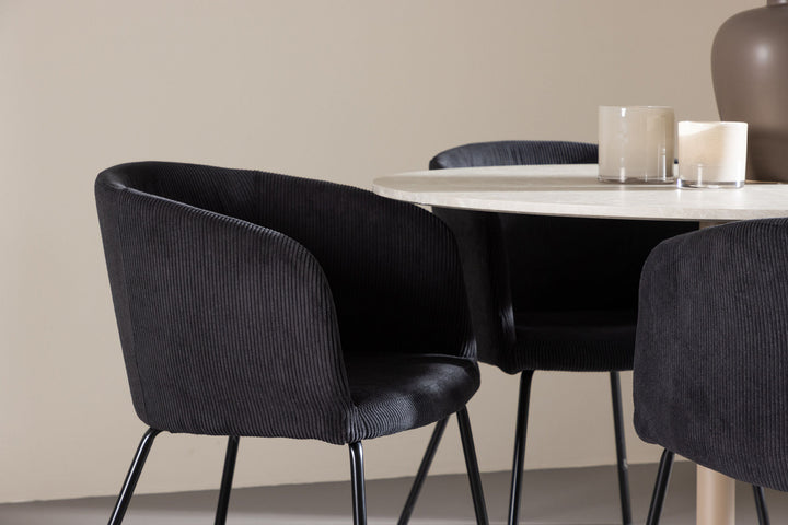 Venture Home Lycke Dining Table with Berit Dining Chair