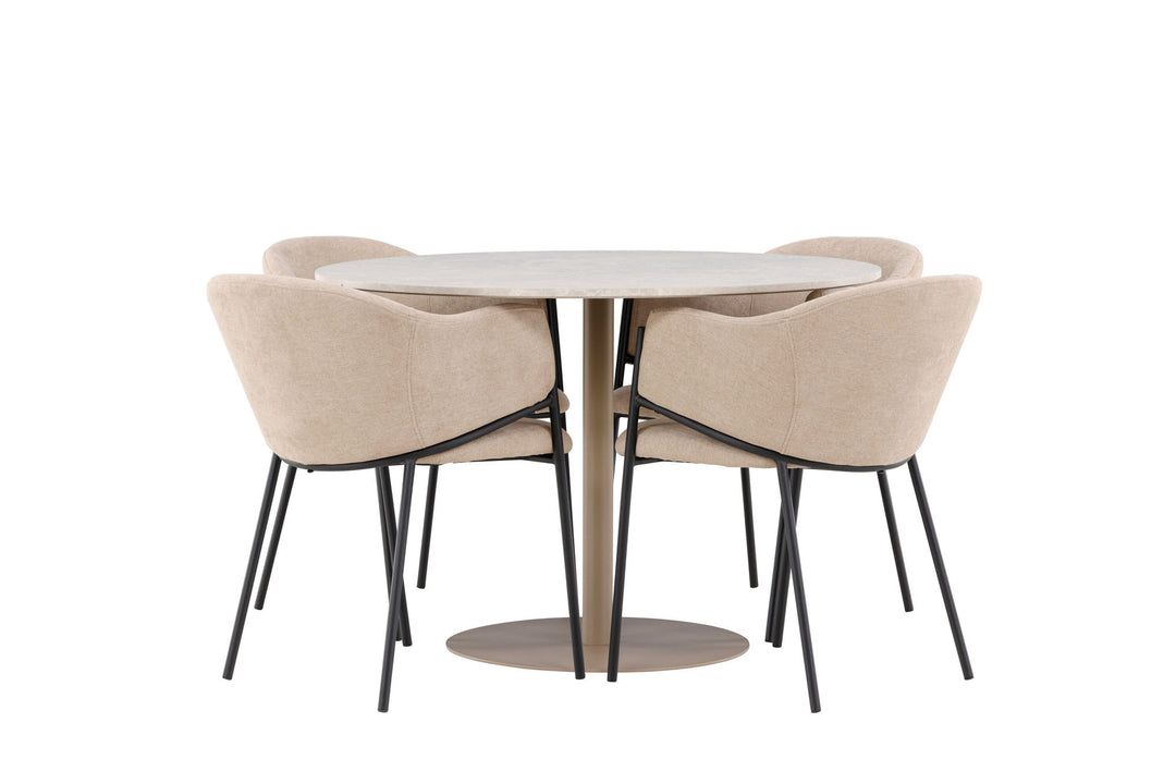 Venture Home Lycke Dining Table with Evelina Dining Chair