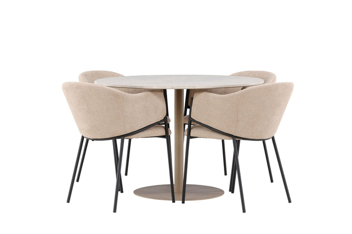Venture Home Lycke Dining Table with Evelina Dining Chair