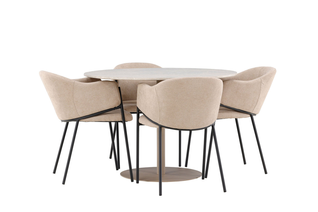 Venture Home Lycke Dining Table with Evelina Dining Chair