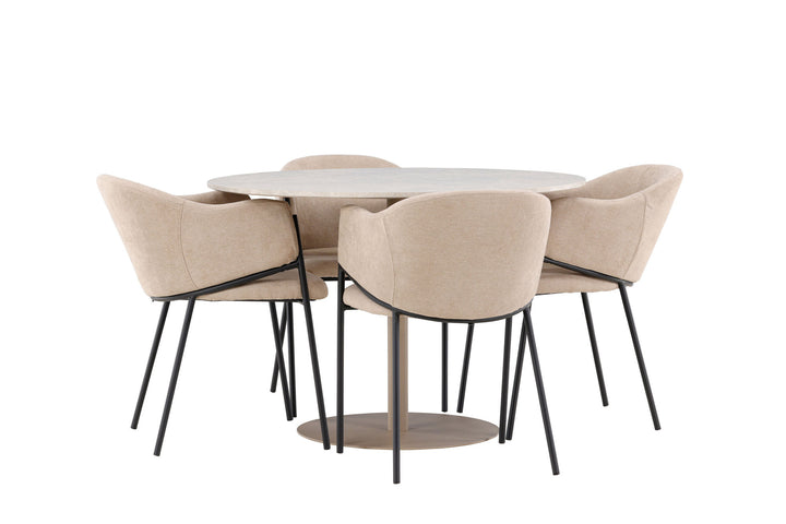 Venture Home Lycke Dining Table with Evelina Dining Chair