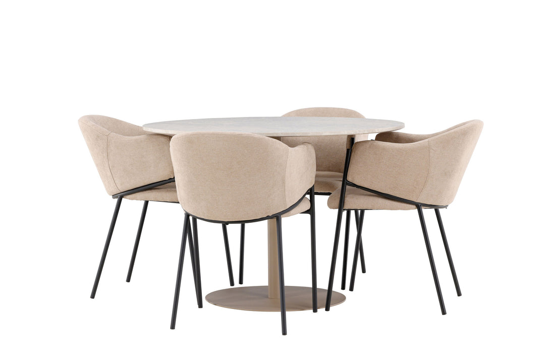 Venture Home Lycke Dining Table with Evelina Dining Chair