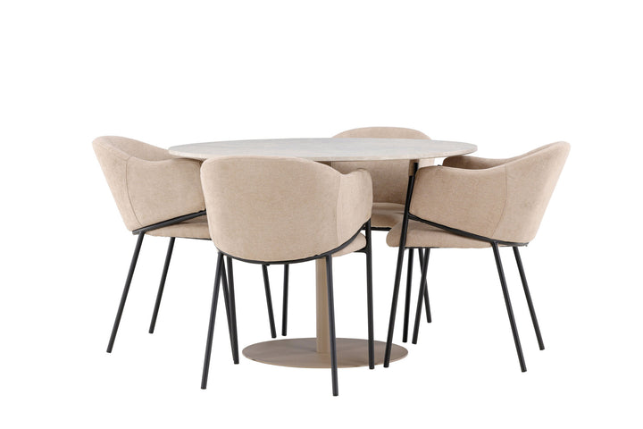 Venture Home Lycke Dining Table with Evelina Dining Chair